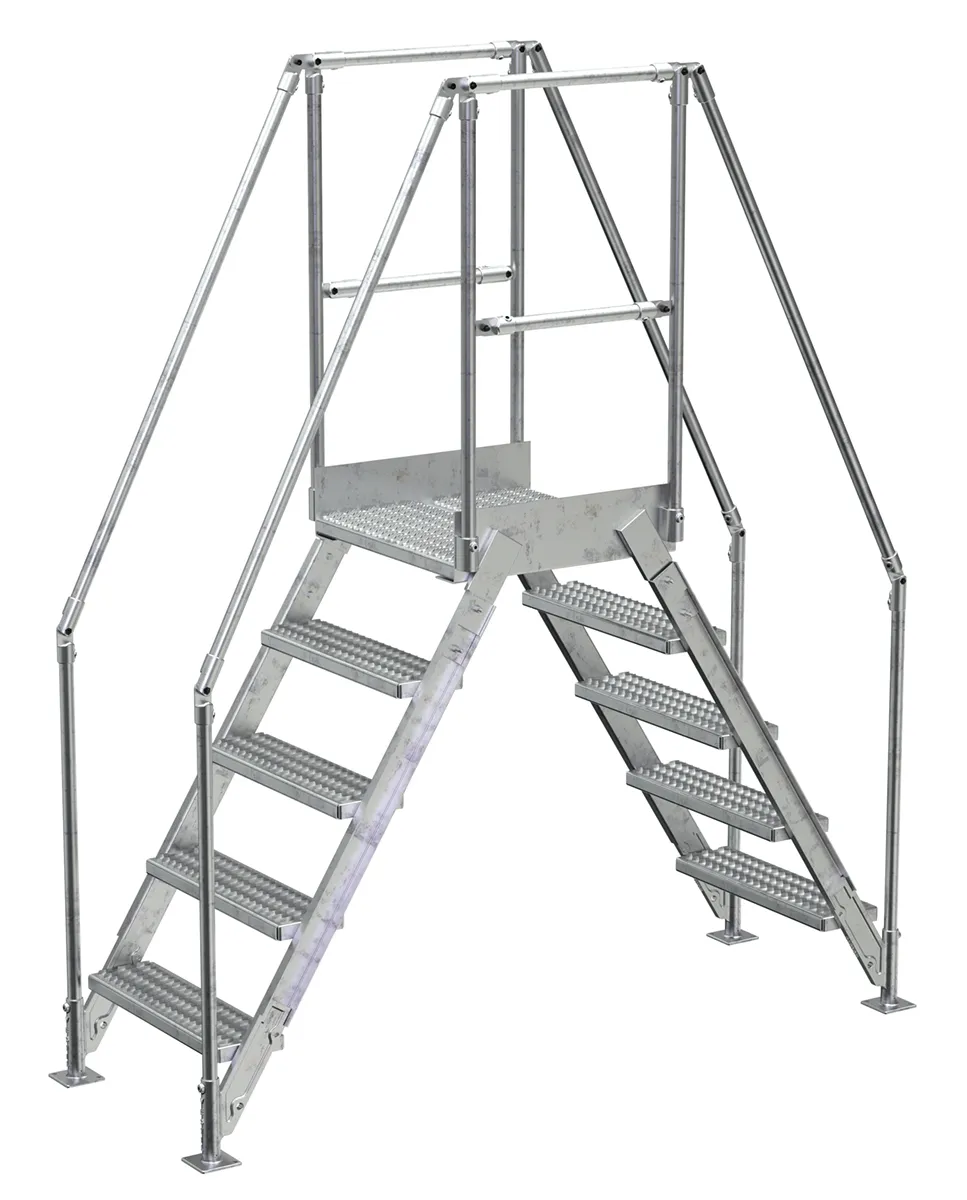 galvanized cross over ladders