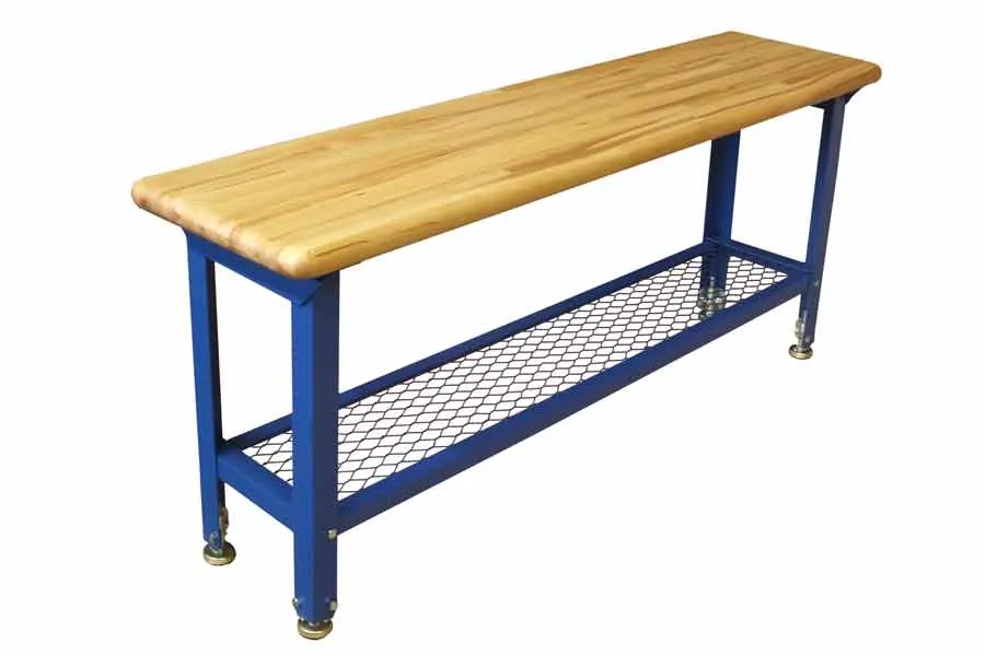 locker room storage bench