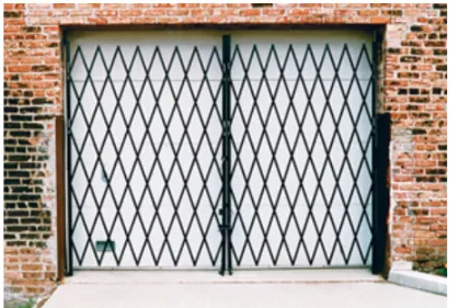 steel folding security gate