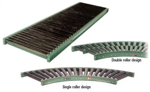 structural heavy duty roller conveyors with 7 ga rollers