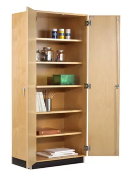 wood storage cabinet