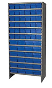 Closed Shelving With Akro Drawers 