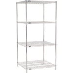 Extra Deep Chrome Wire Shelving