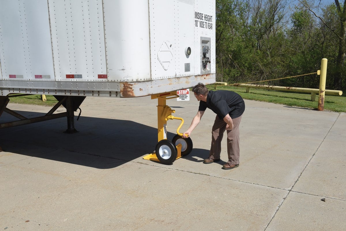 Product Spotlight: Stabilizing Trailer Jack with Solid Foam Wheels